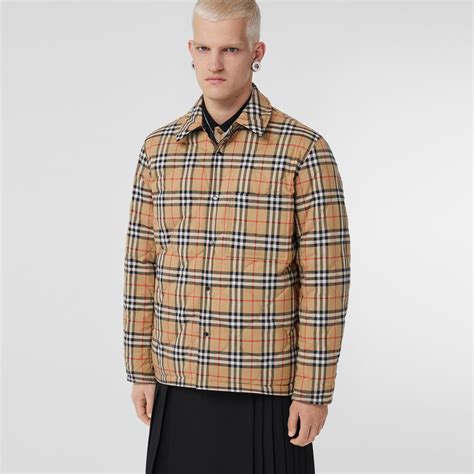 burberry 40653491|reversible Vintage Check thermoregulated overshirt.